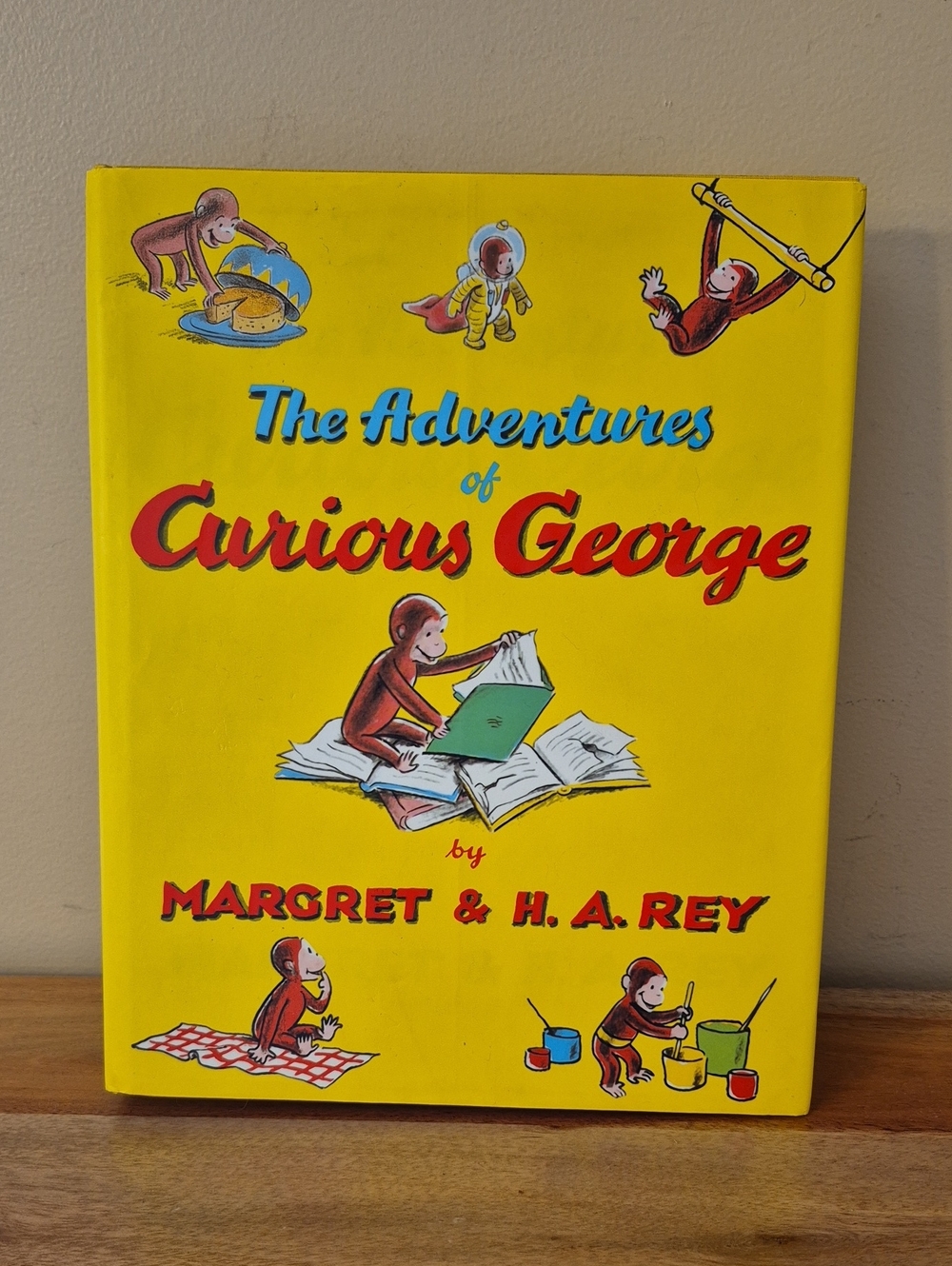 Vintage 1994 The Adventures of Curious George - Hardcover Book